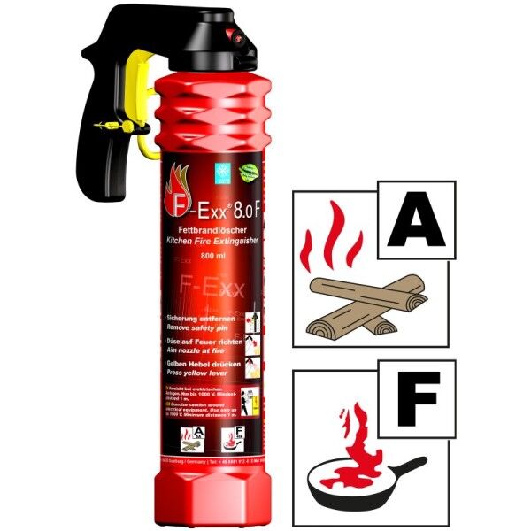 F-Exx® 8.0 F - Feuerlöscher für die Küche und Zuhause