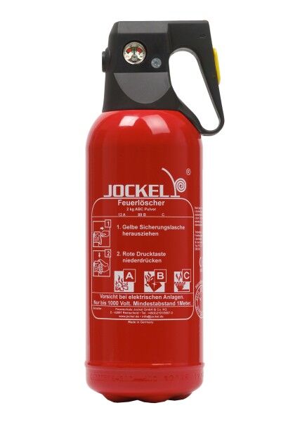 Jockel Mini - Pulverlöscher PS 2 JM13 mit Halterung