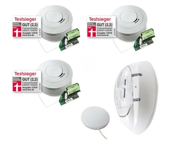 Funkrauchmelder-Set für Gehörlose