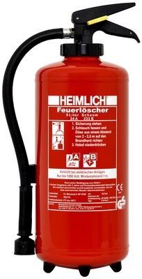 Feuerlöscher S9 Schaumlöscher von Heimlich