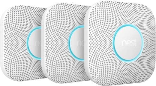 Nest Protect - 2nd Generation 3er Pack Rauch- und Kohlenmonoxidmelder