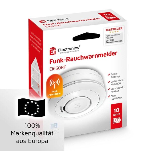 Funkrauchmelder Ei Electronics *Testsieger* EI650RF