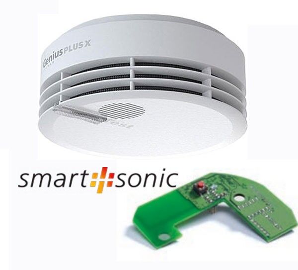 Hekatron Genius Plus X Rauchmelder + Funkmodul Basis X - 10er Pack