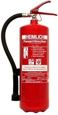 Heimlich Feuerlöscher mit 6 Litern Schaum (S6HK-4) flourfrei
