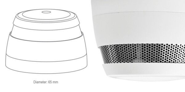 Mini Funk-Rauchmelder der Cavius Wireless Alarm Family