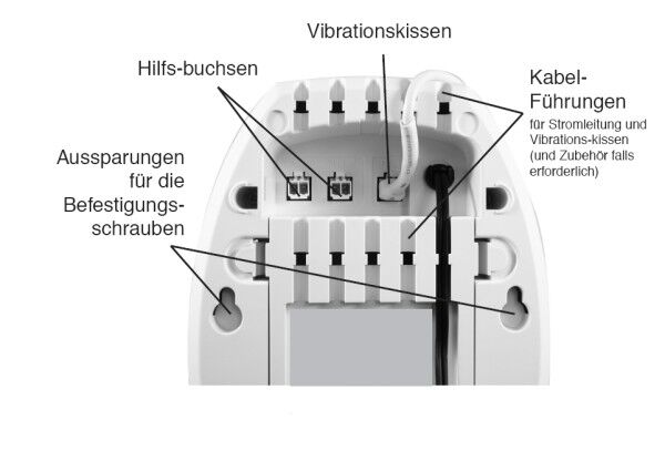 Modul für Hörgeschädigte: Lichtsignal und Vibrationskissen EI-170RF-D